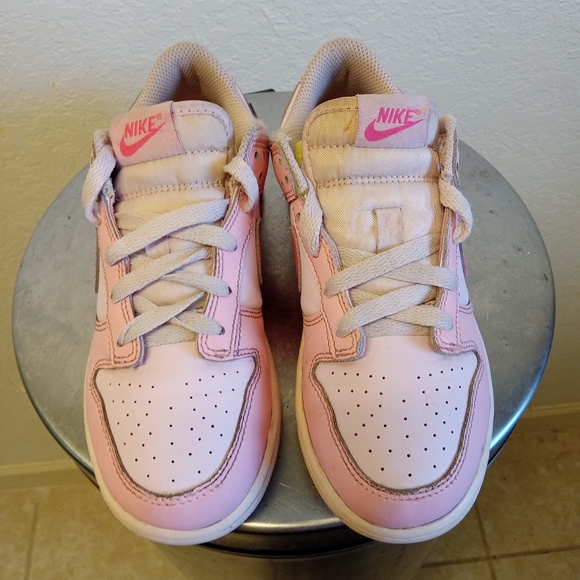 Nike Dunk Low Pink Barbie 3Y Youth Shoes Sneakers Girls - Picture 5 of 12